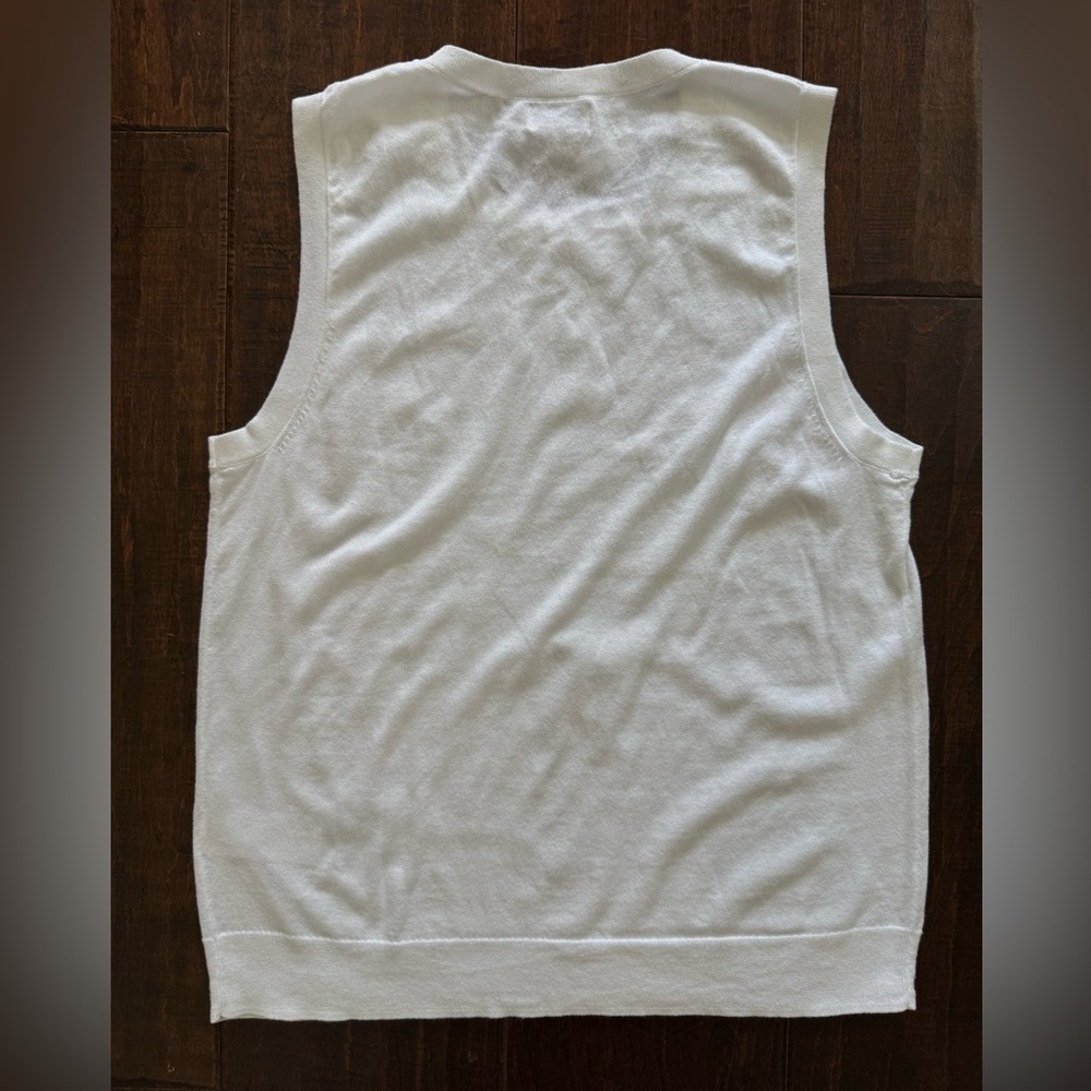 NWT J. Crew Factory Women’s Medium Classic Sweater Shell - White - Picture 3 of 4